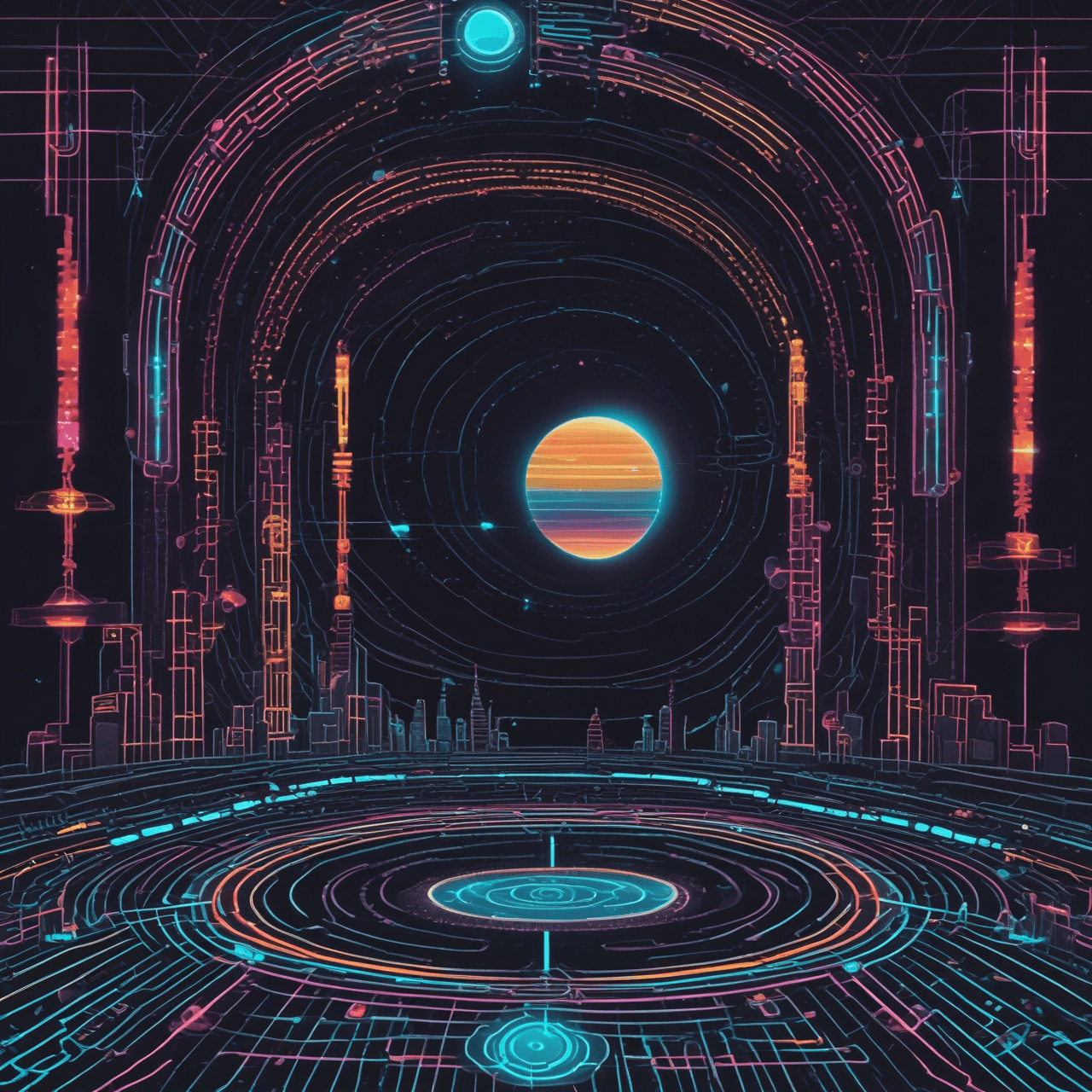 Circle Geometry Run game banner