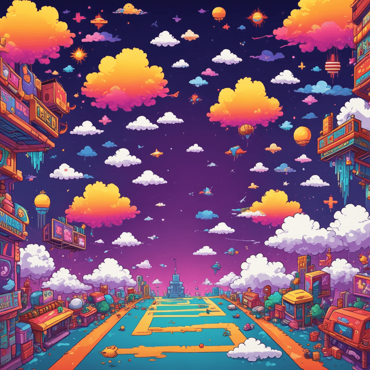 Arcade Cloud Quest game banner