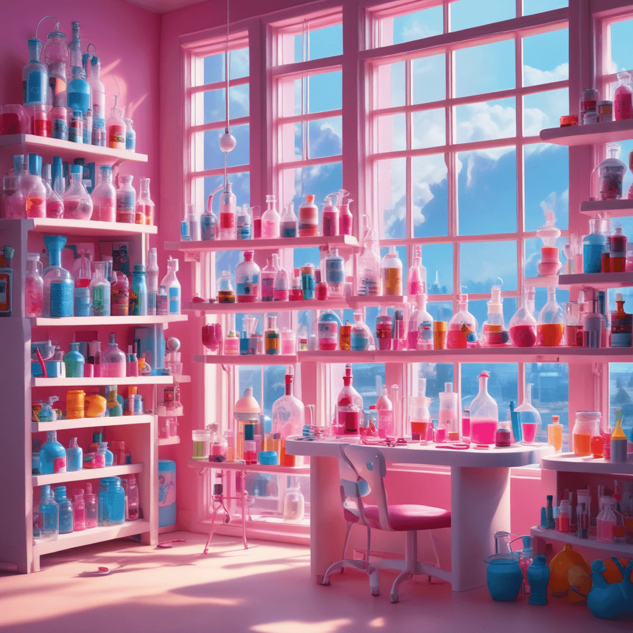 Barbie's Chem Jump game banner