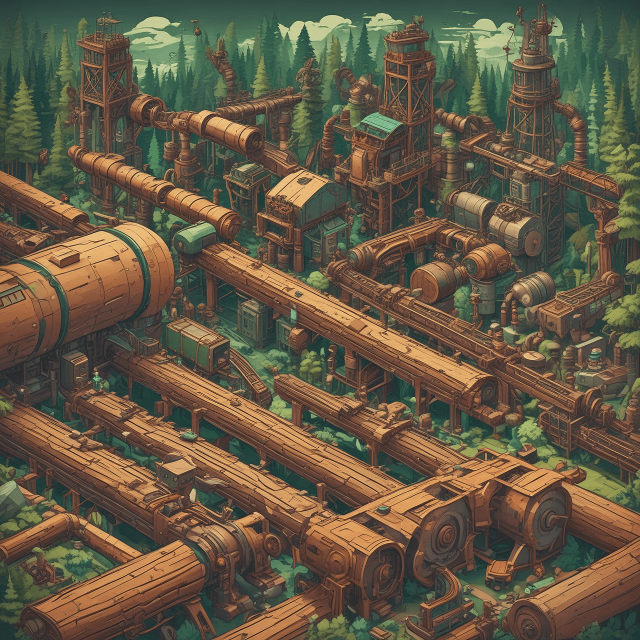 Timber Tech Dash game banner