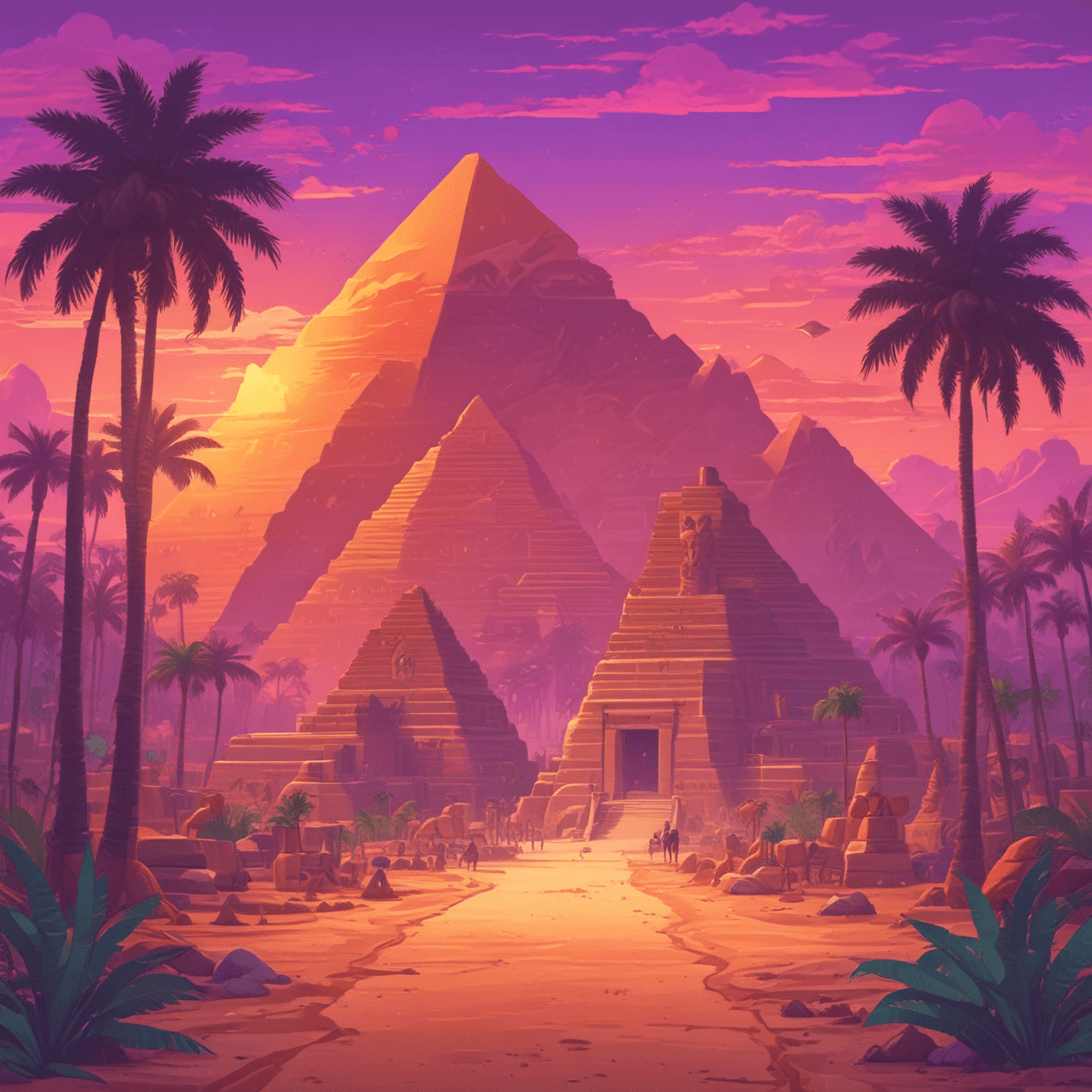 Ancient Egypt Quiz Run game banner