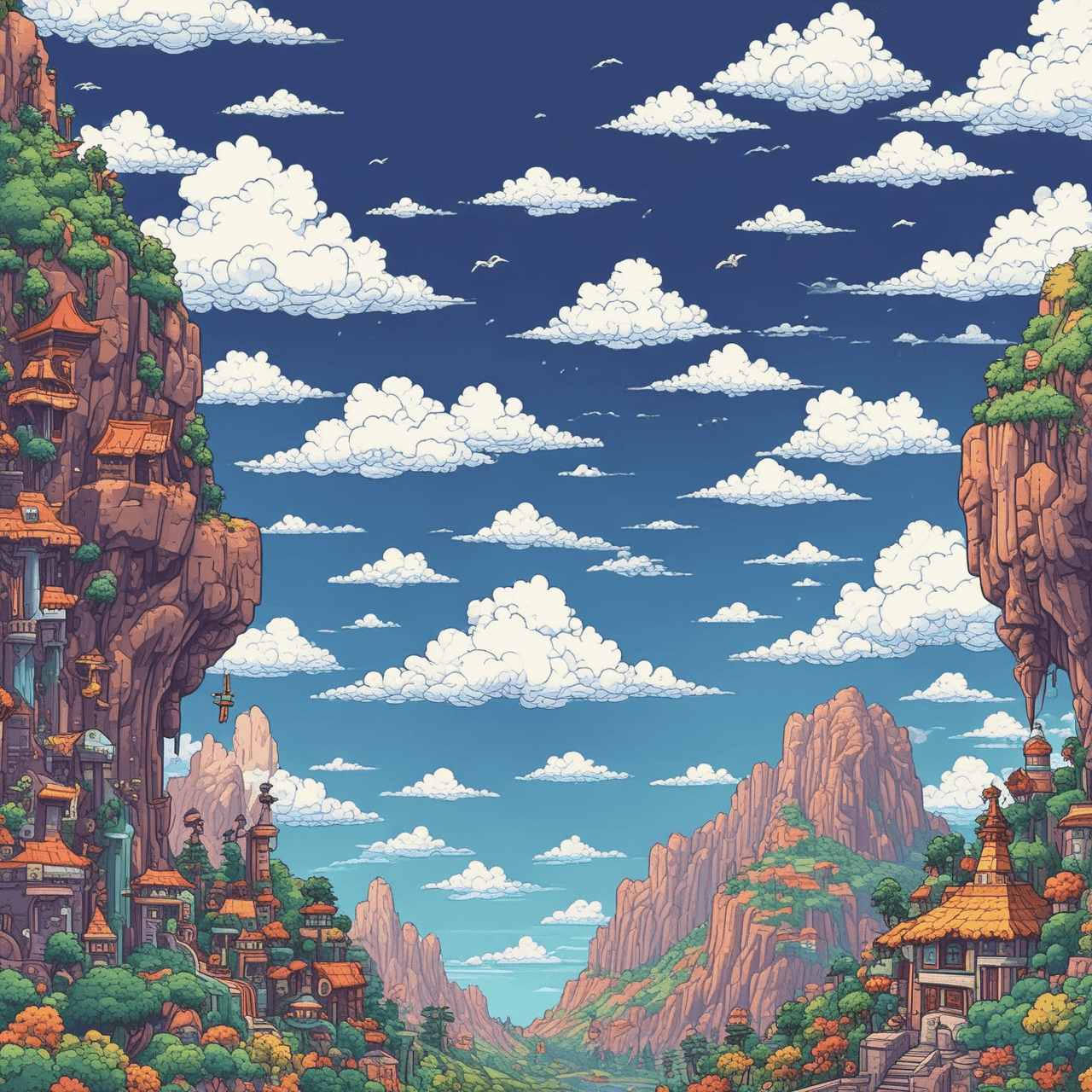 Geo-Wolkenbrücken-Quiz game banner