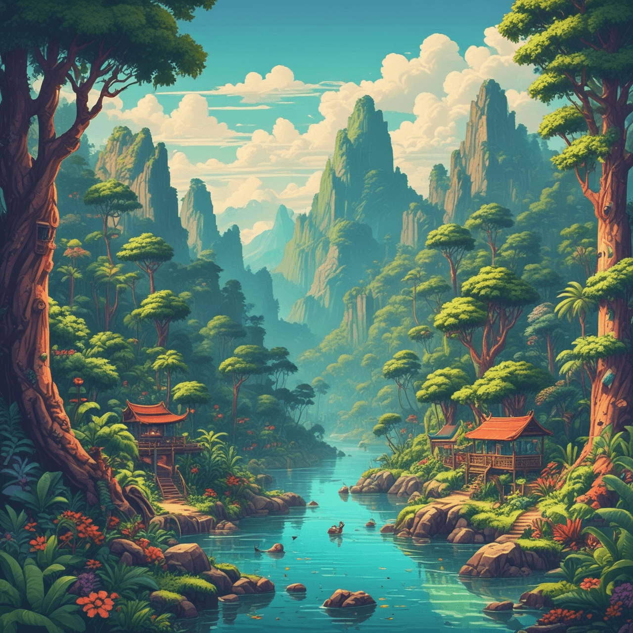 Biology Jungle Run game banner