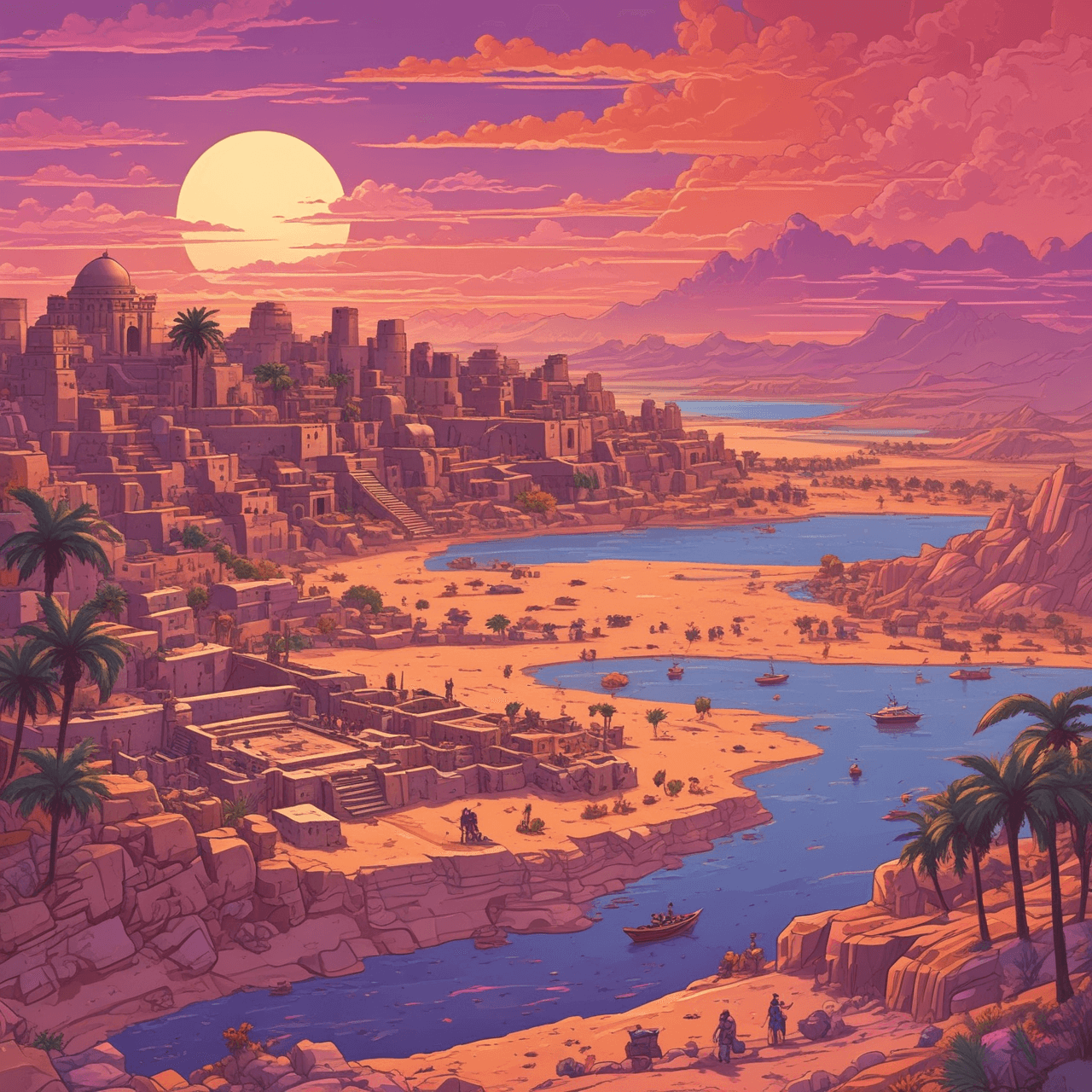 Mesopotamia Jetpack Quest game banner