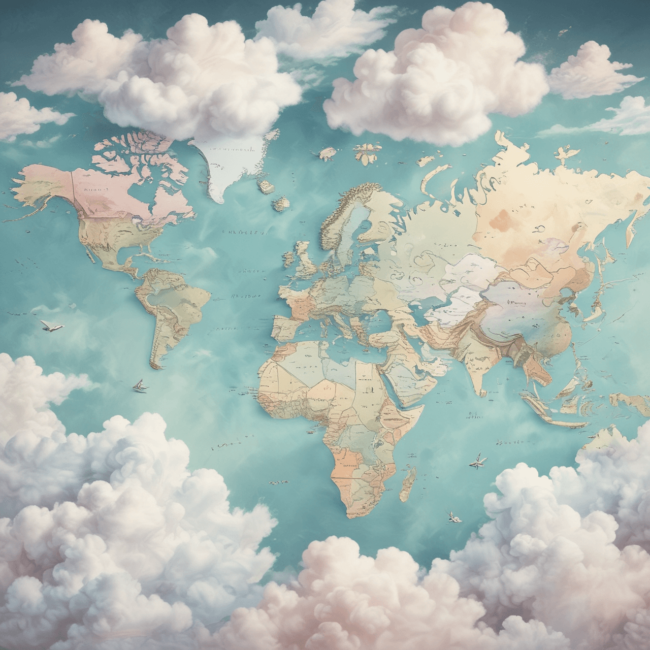 Geography Cloud Hop game banner
