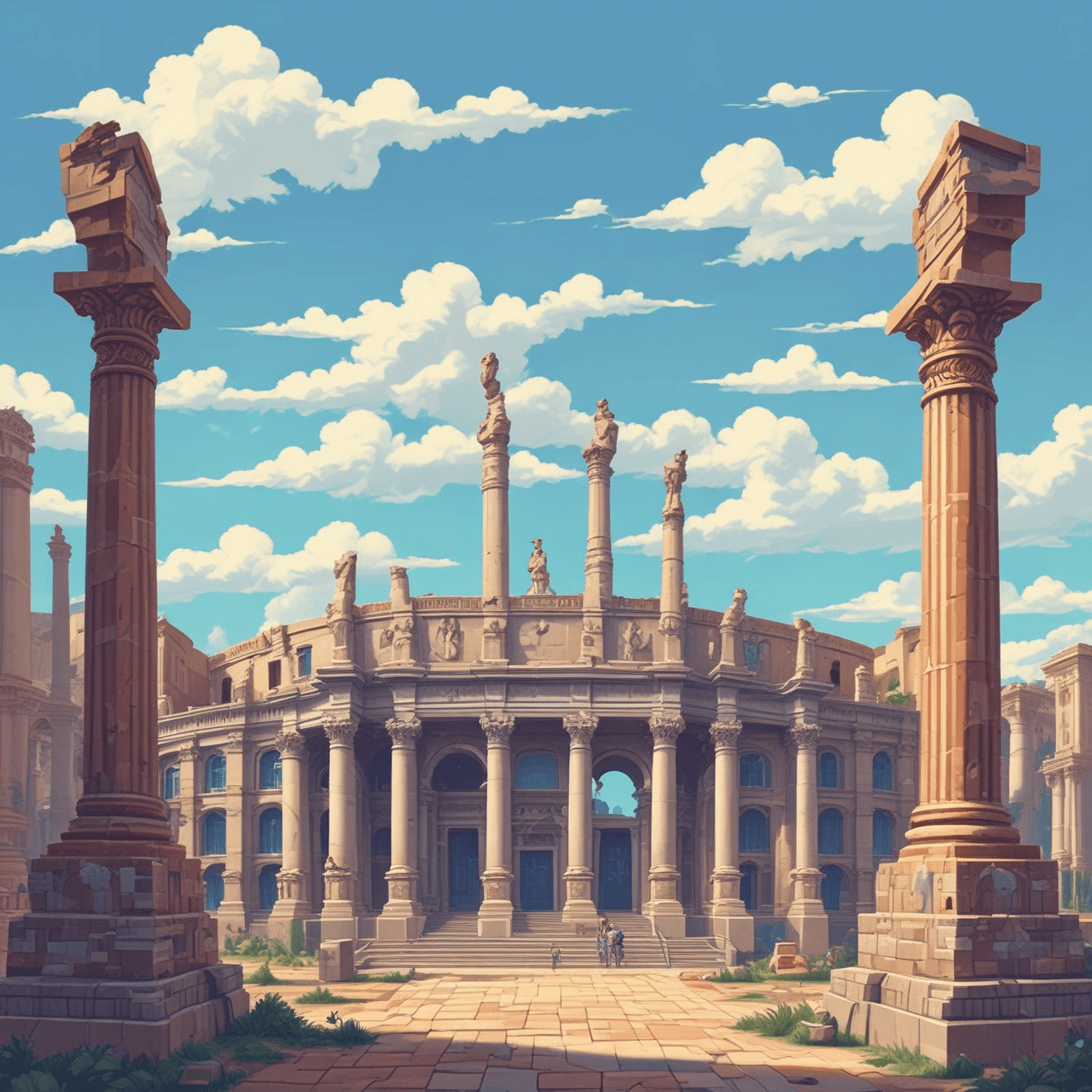 Defensores do Quiz Romano game banner