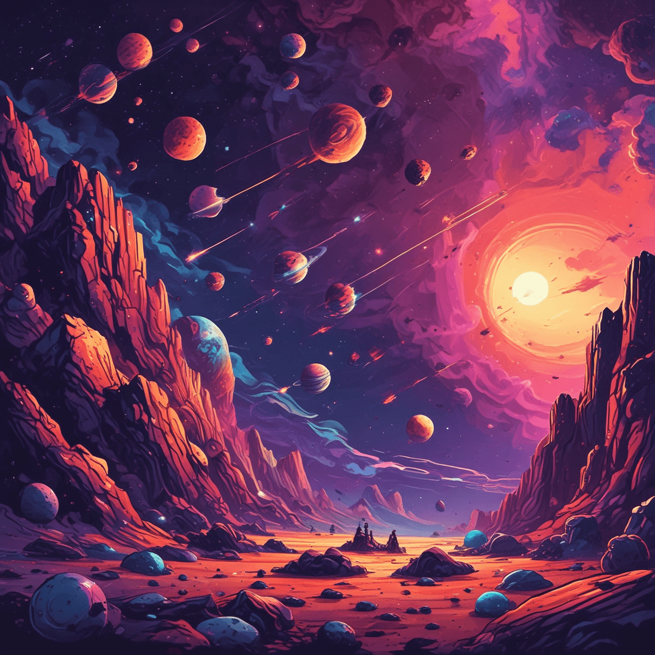 Grammar Galaxy Run game banner