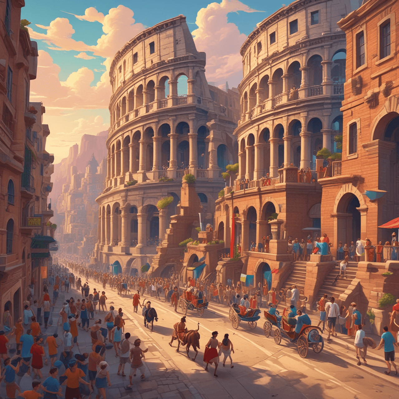Rome Runner Quiz game banner