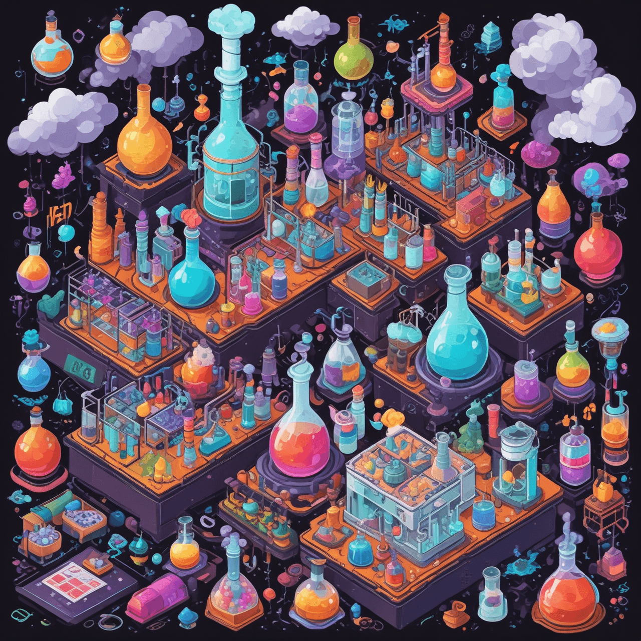 Chemical Cloud Hop game banner