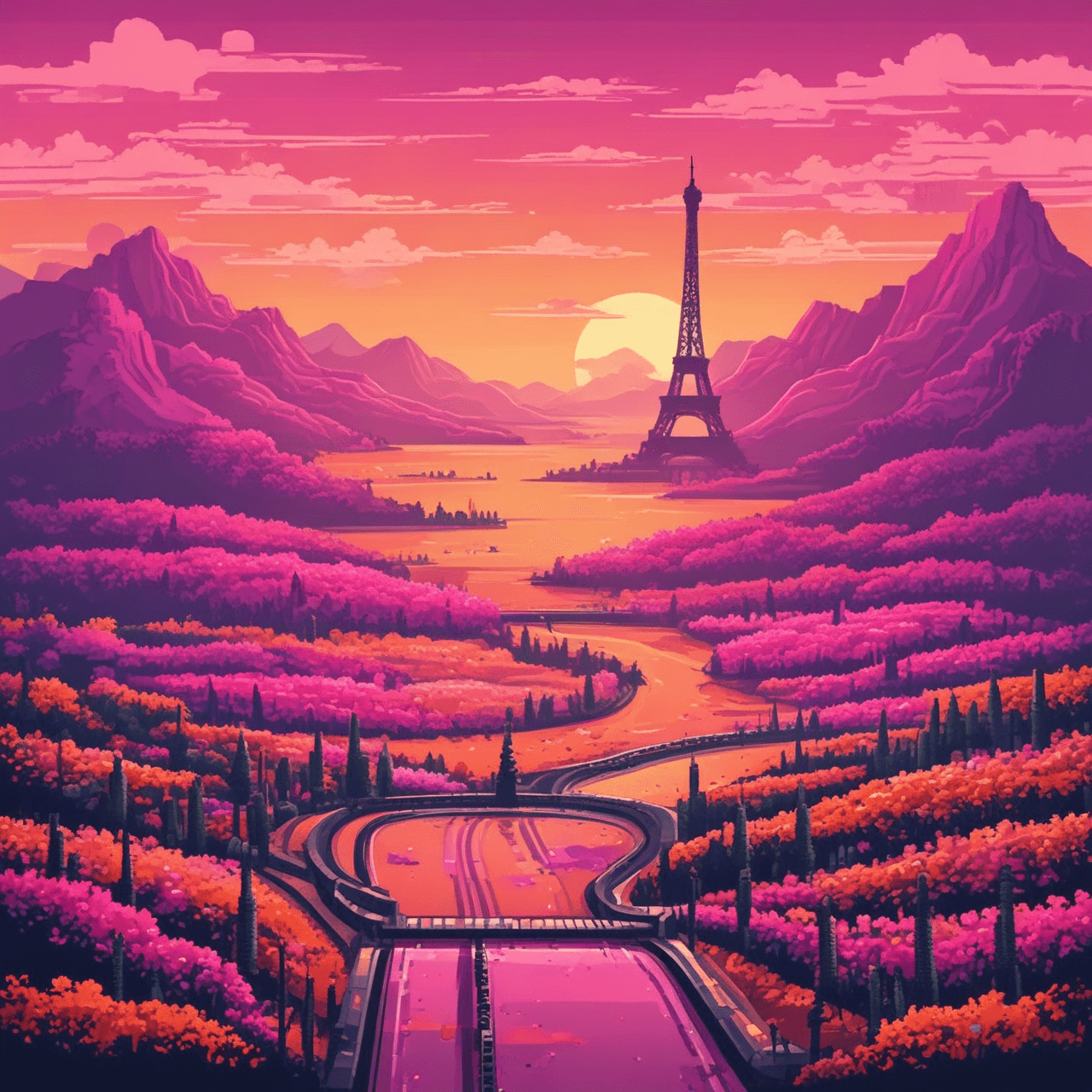 Passé Composé Racer game banner
