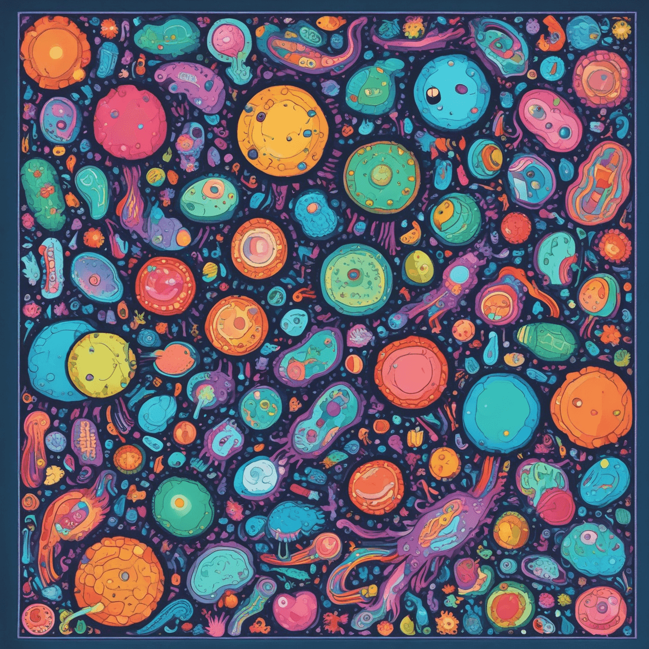 Cell Parts Quiz Adventure game banner