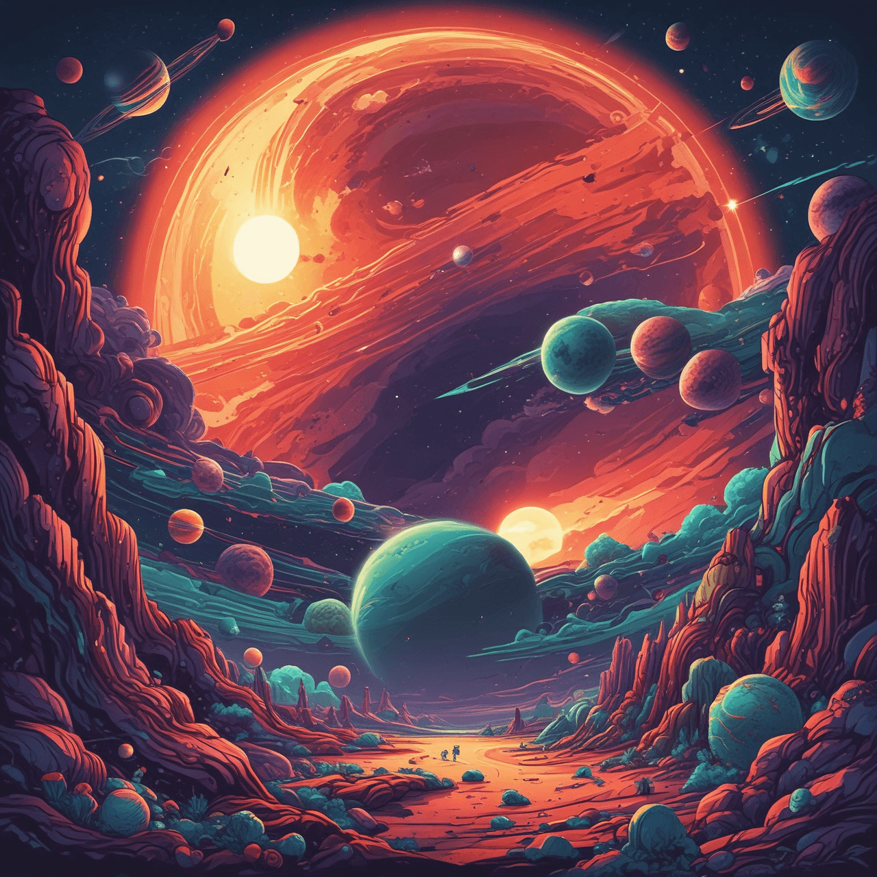 Solar System Explorer Run game banner