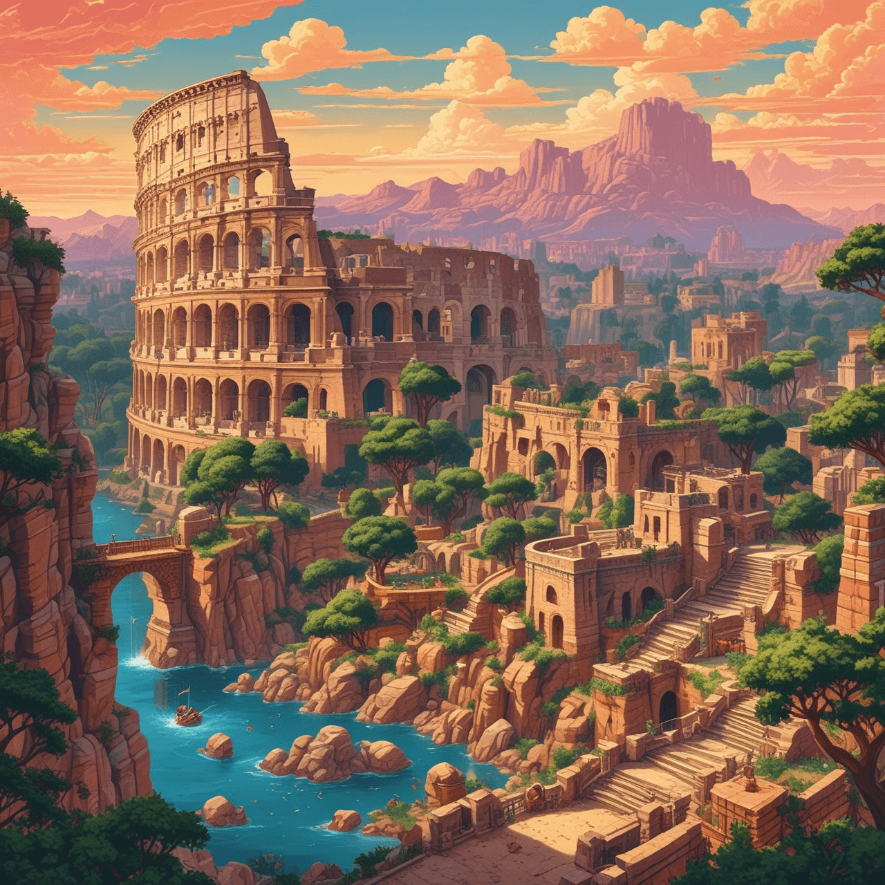 Jetpack Roman Adventure game banner