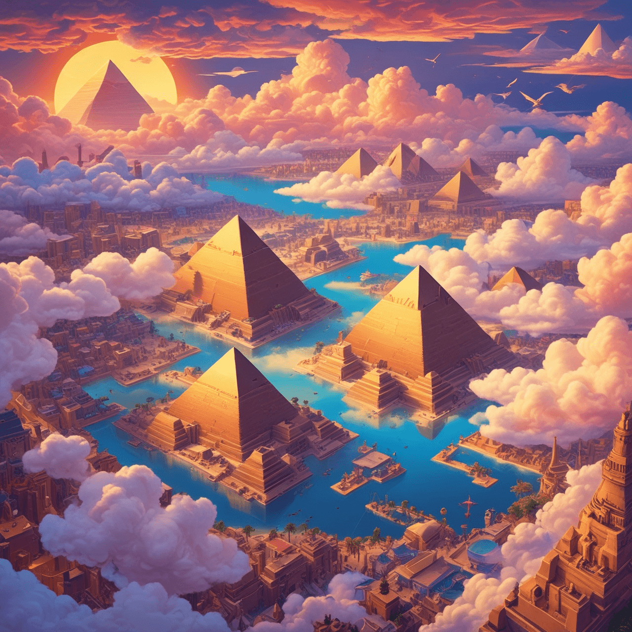 Pharaoh's Celestial Bridge game banner