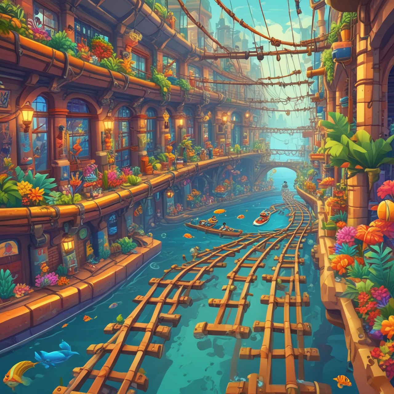 Corrida Submarina Quiz game banner