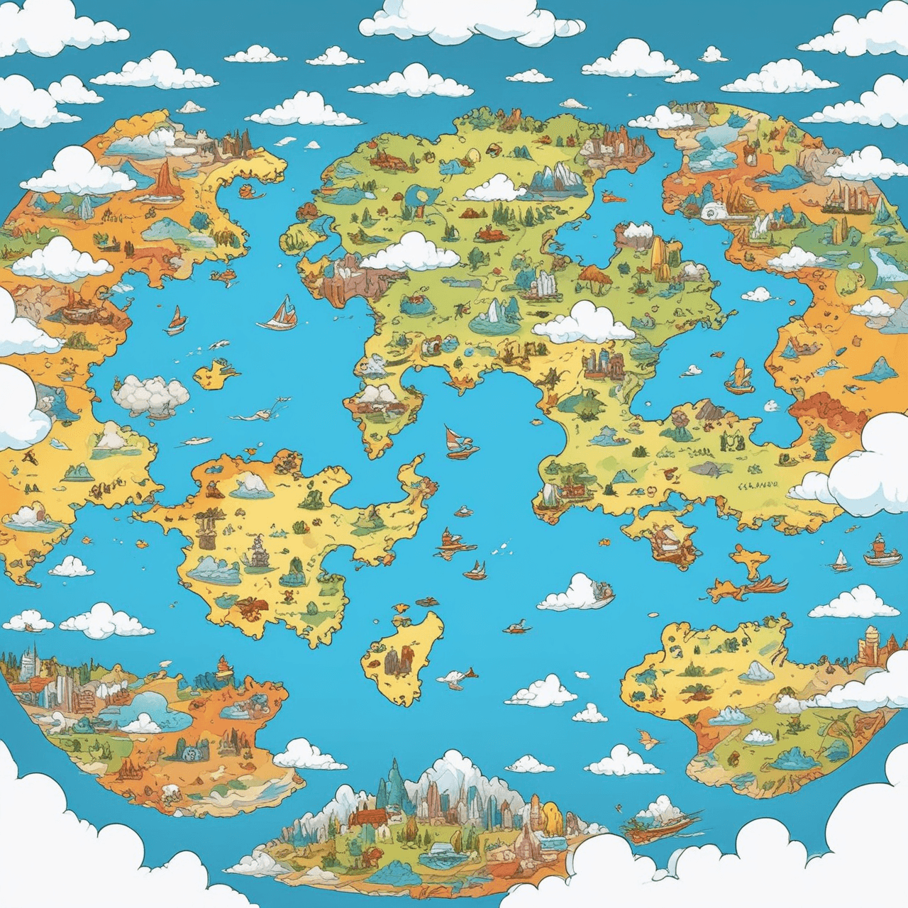 Geography Cloud Hop game banner
