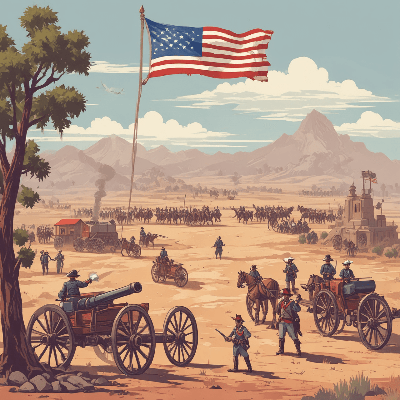 Alamo Run: Texas Revolution Quiz game banner