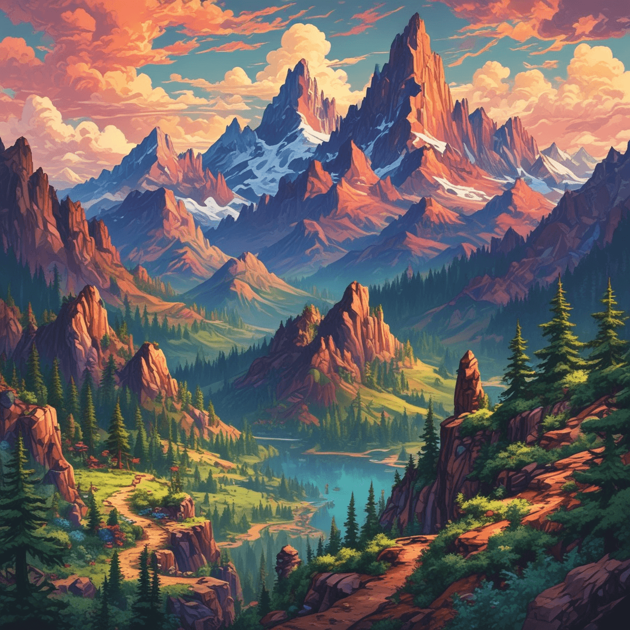 Tine's Mountain Quest game banner