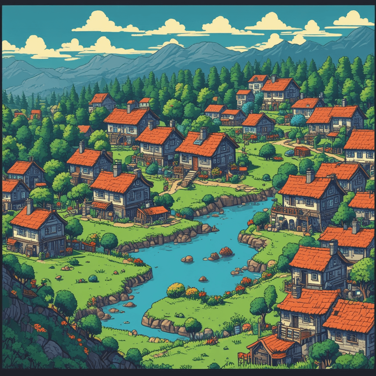Village Run Quiz game banner