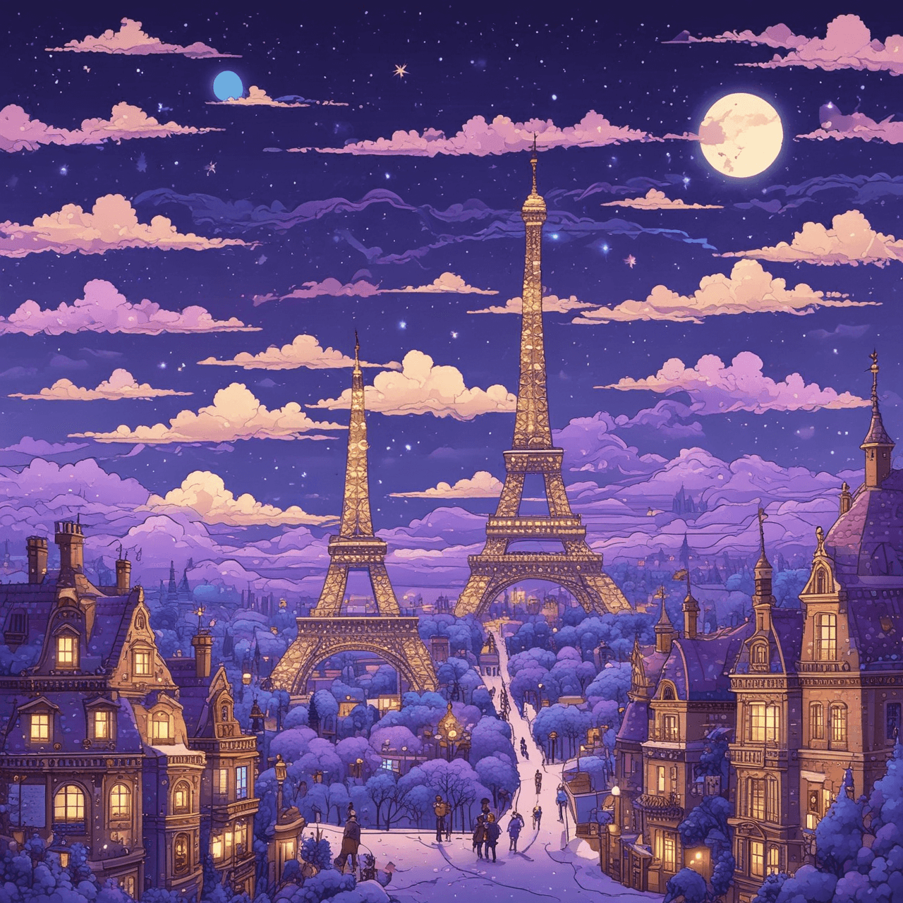 Noël Français Cloud Bridge game banner