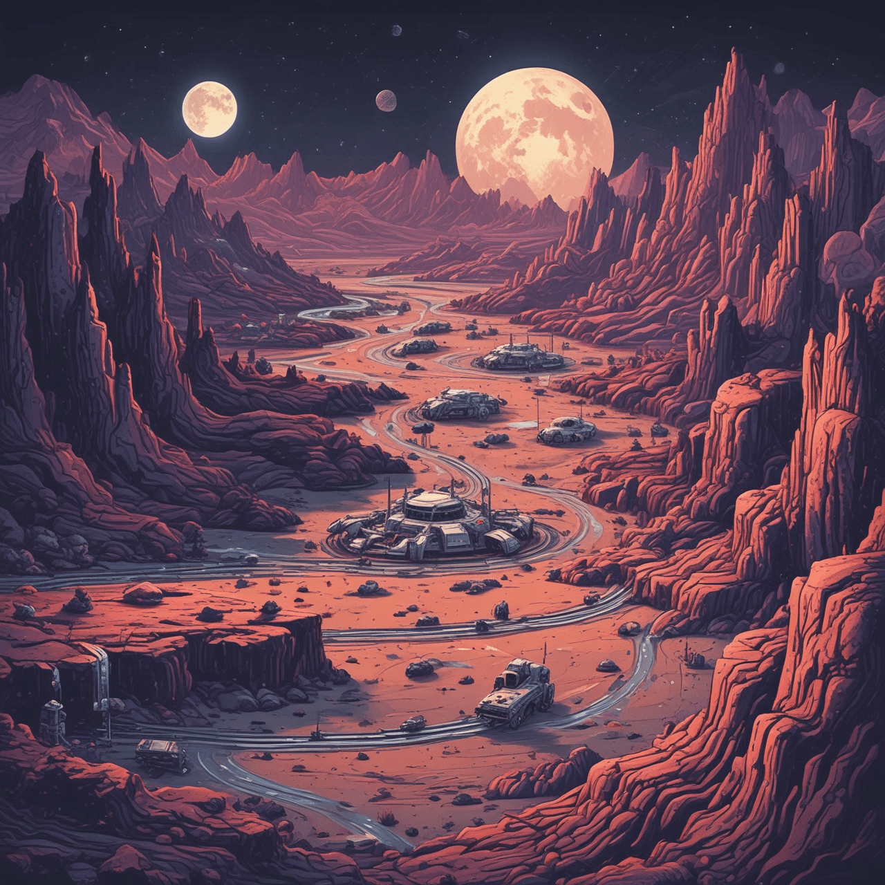 Lunar Ice Race game banner