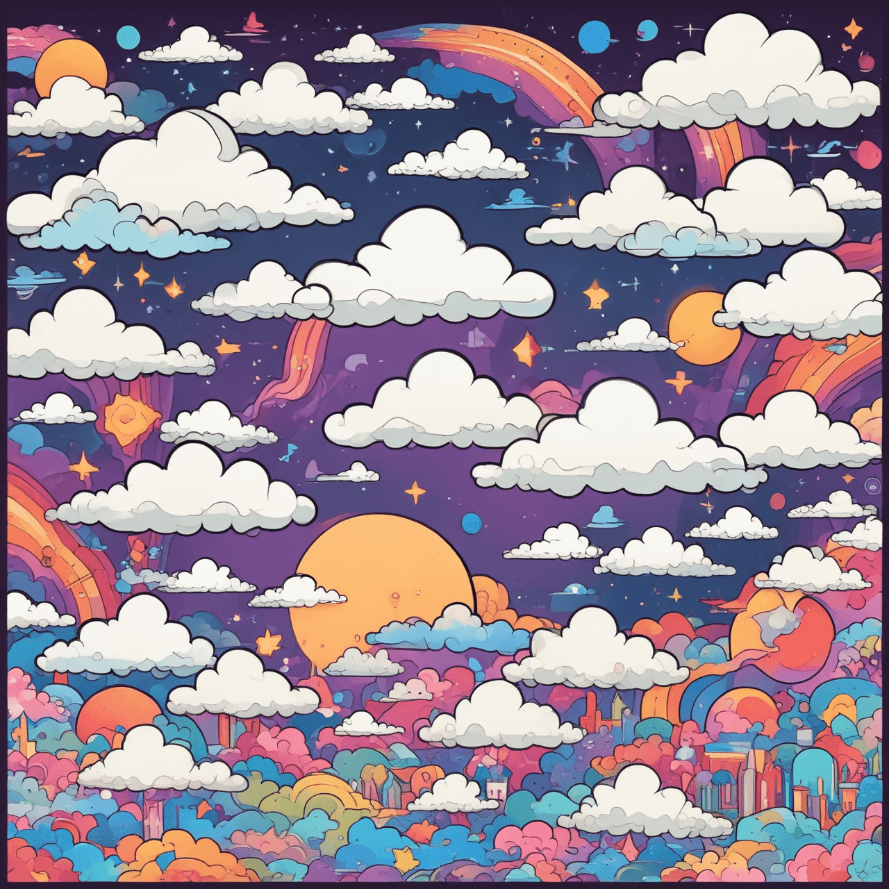 Pre-Algebra Cloud Jump! game banner