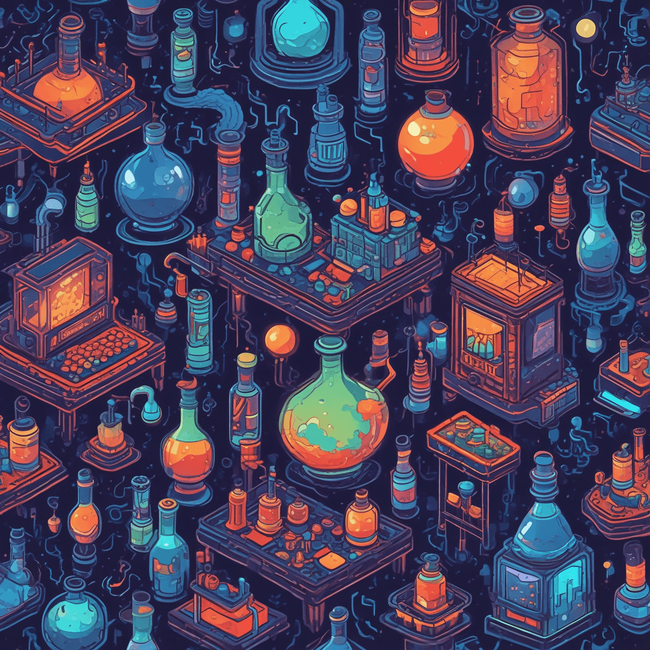 Chemical Reactions Run game banner