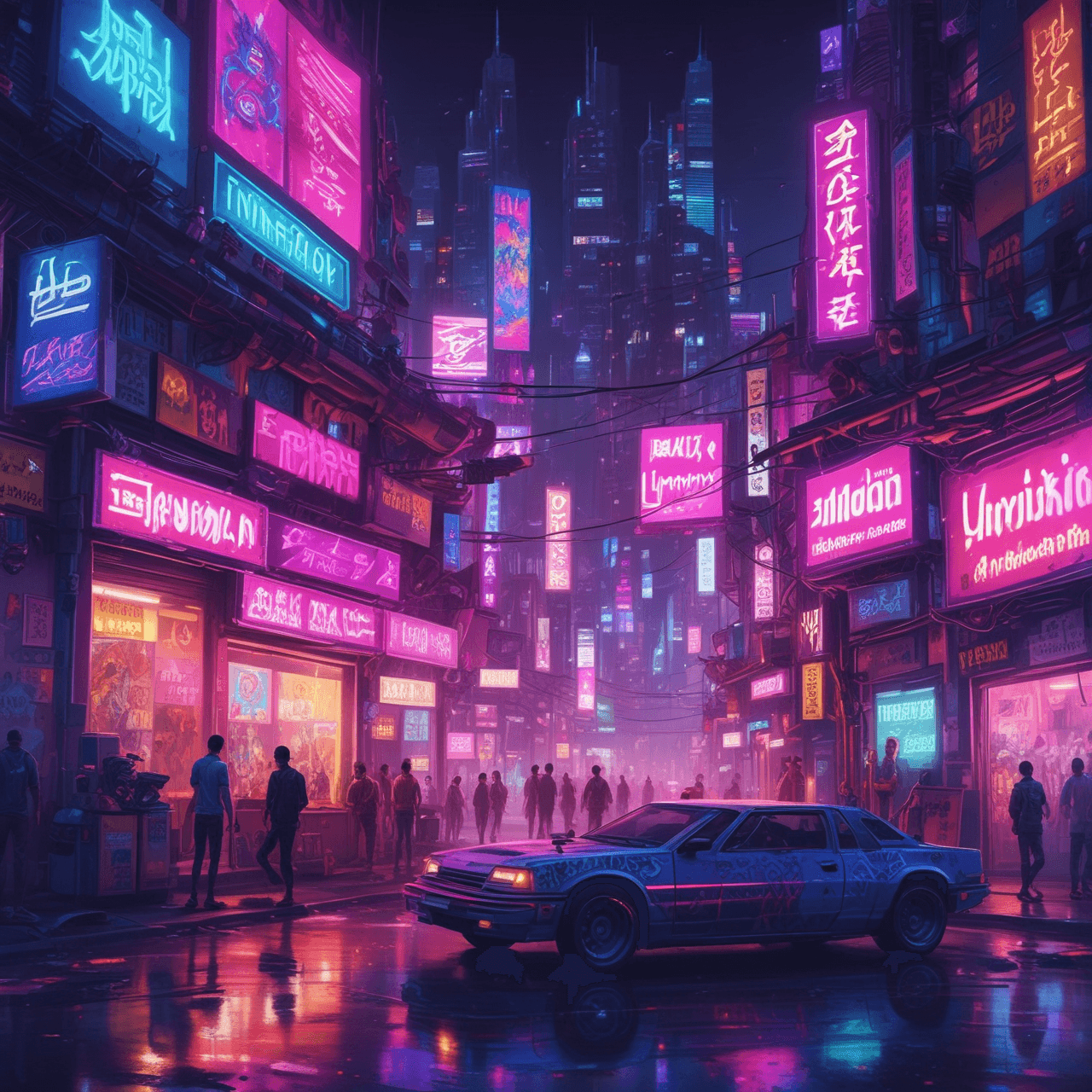 Cyberpunk Bahasa Run game banner