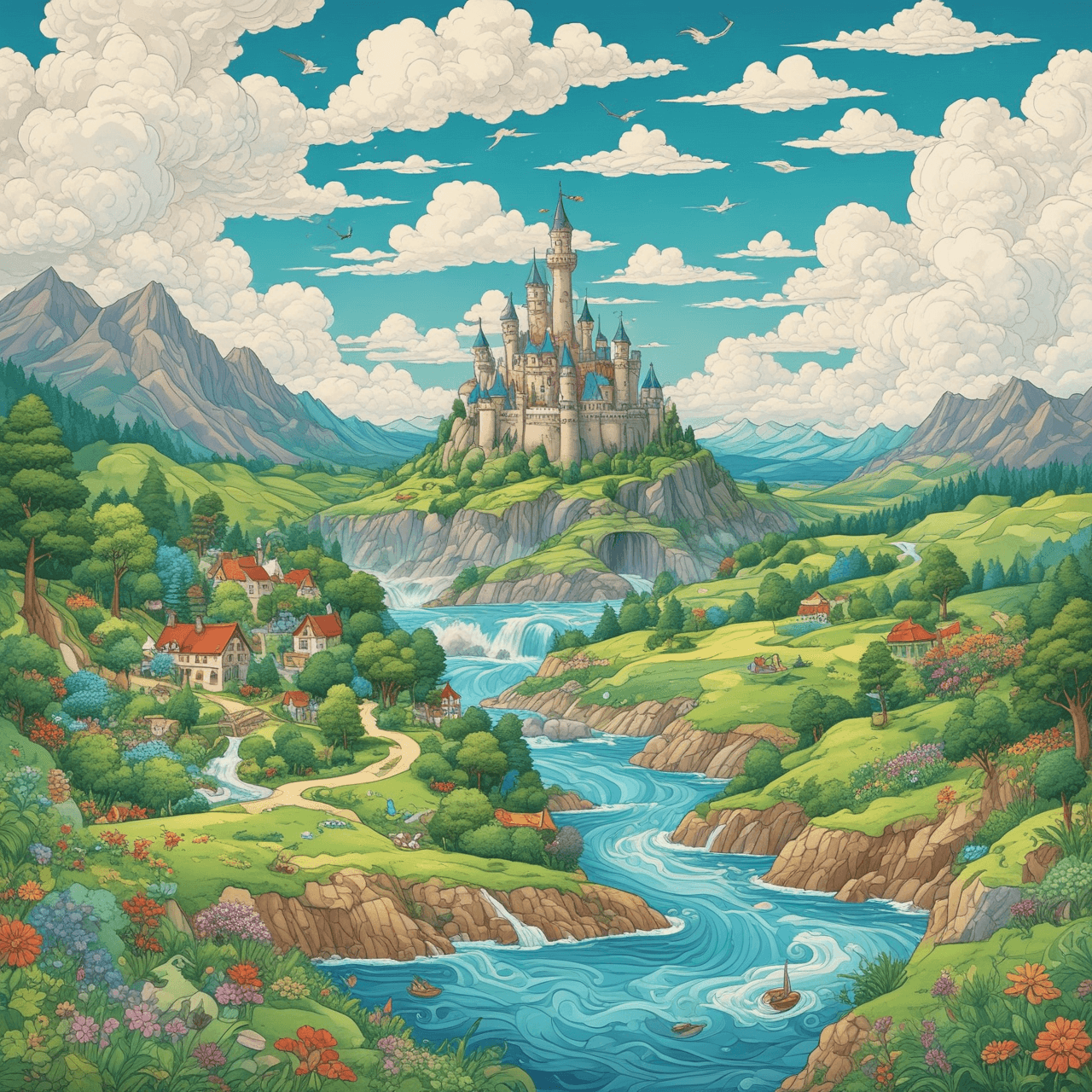 Statistics Kingdom: Cloud Bridge game banner