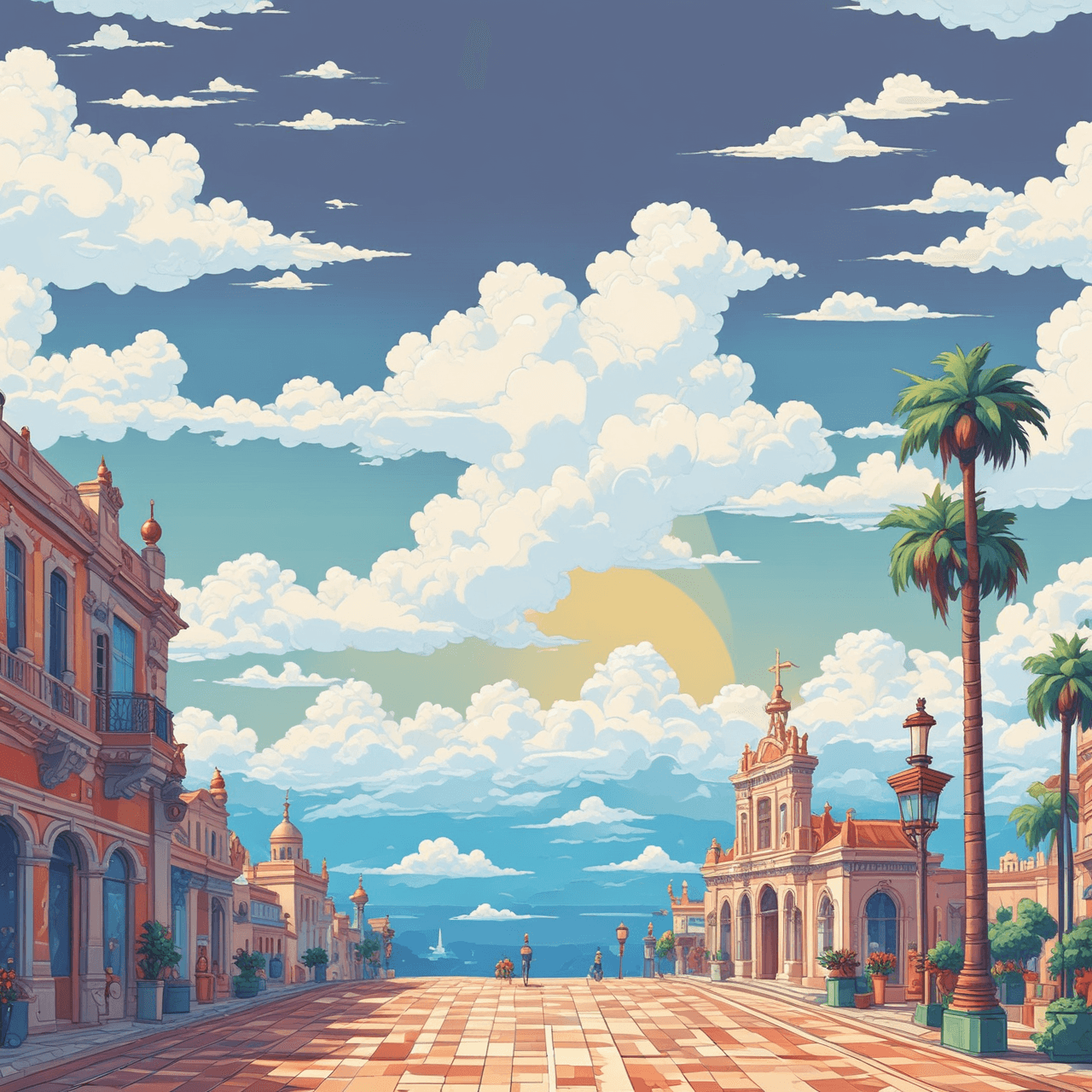 Spanish Cloud Leap game banner