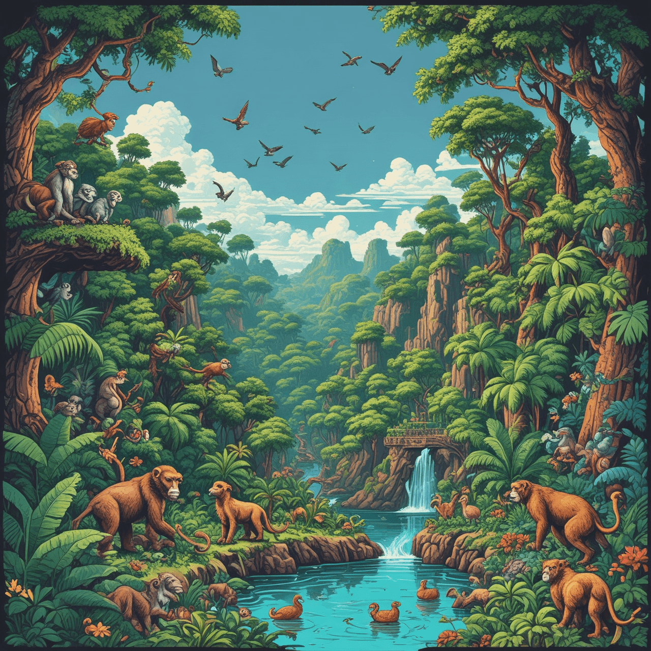 Animal Action Run game banner