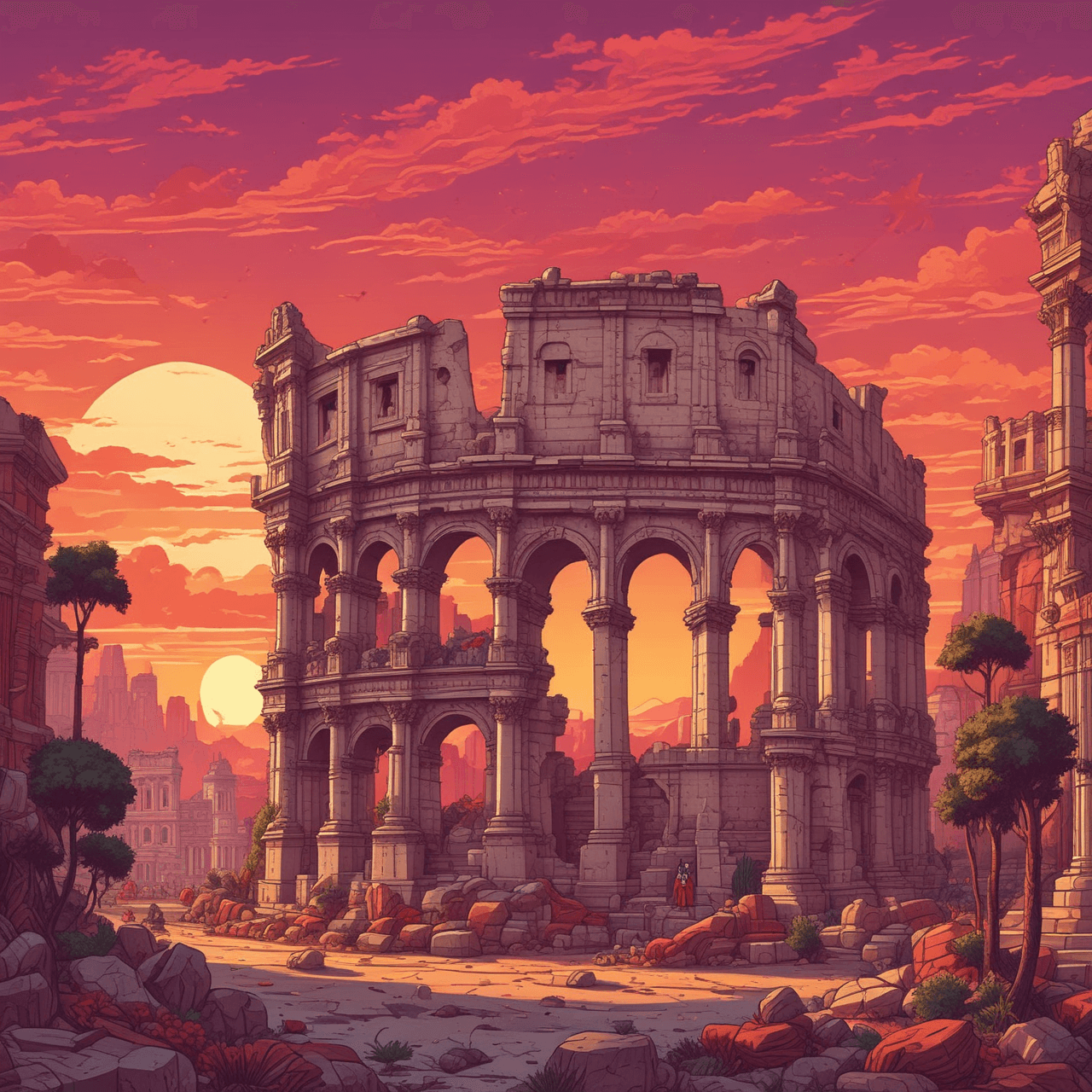 Roman Numeral Jetpack Adventure game banner