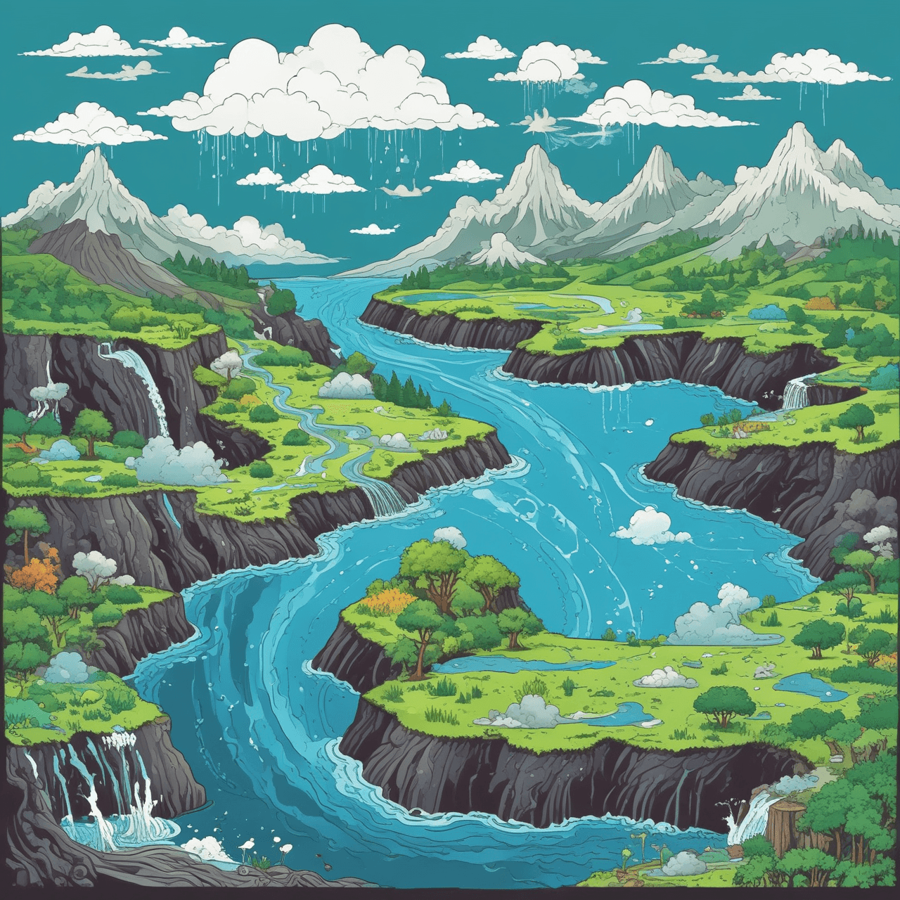 Water Cycle Cloud Hop game banner