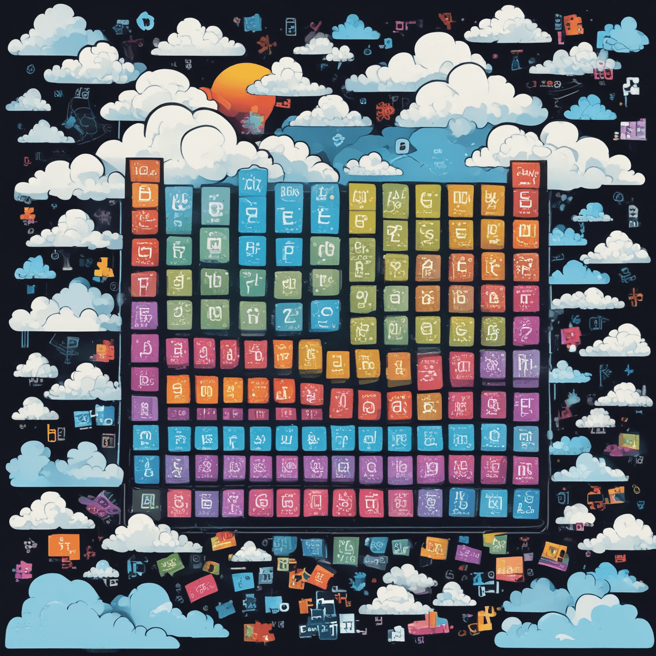 Chemistry Cloud Hop game banner