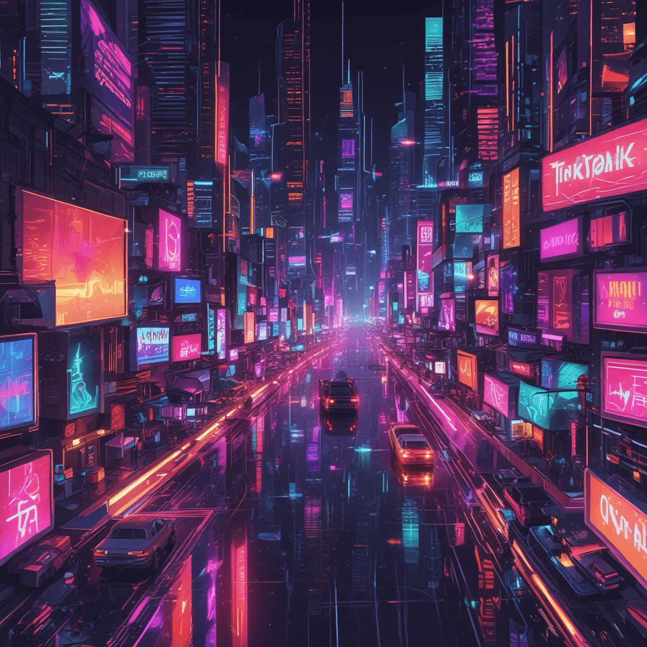 Neon Geometry Run game banner