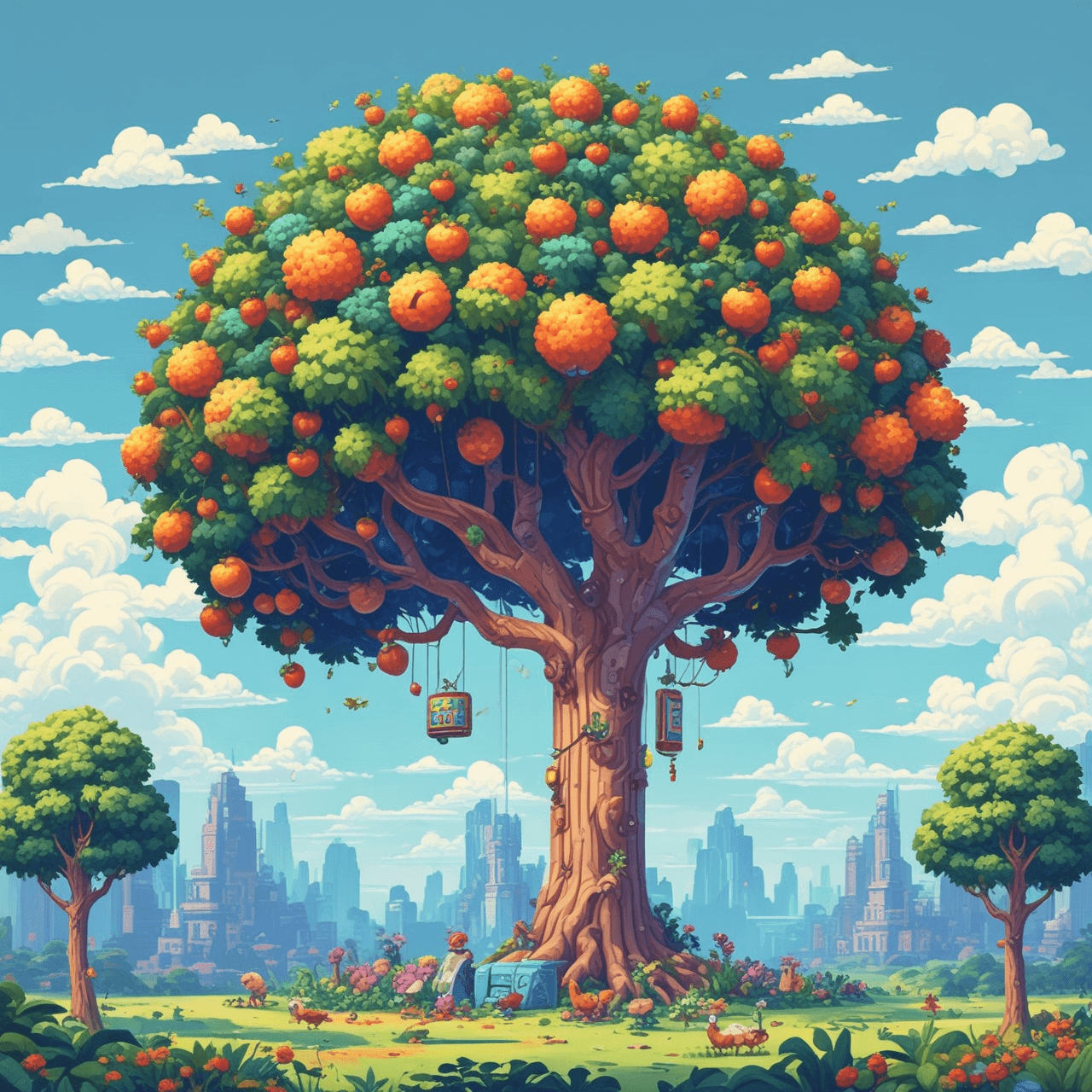 Aventura de Quiz con Jetpack: ¡Frutas, Plantas y Más! game banner