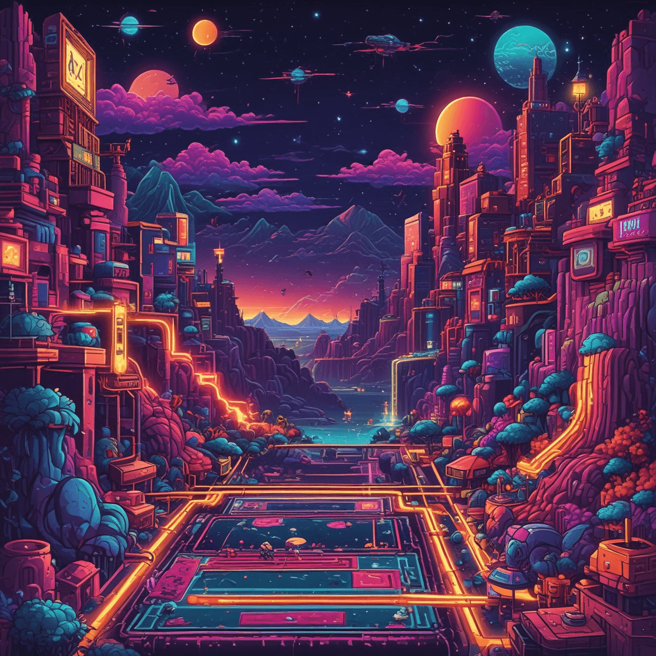 Pixel Pursuit Race game banner