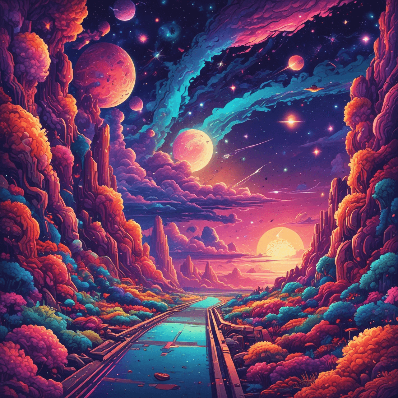 Cosmic Math Runner game banner