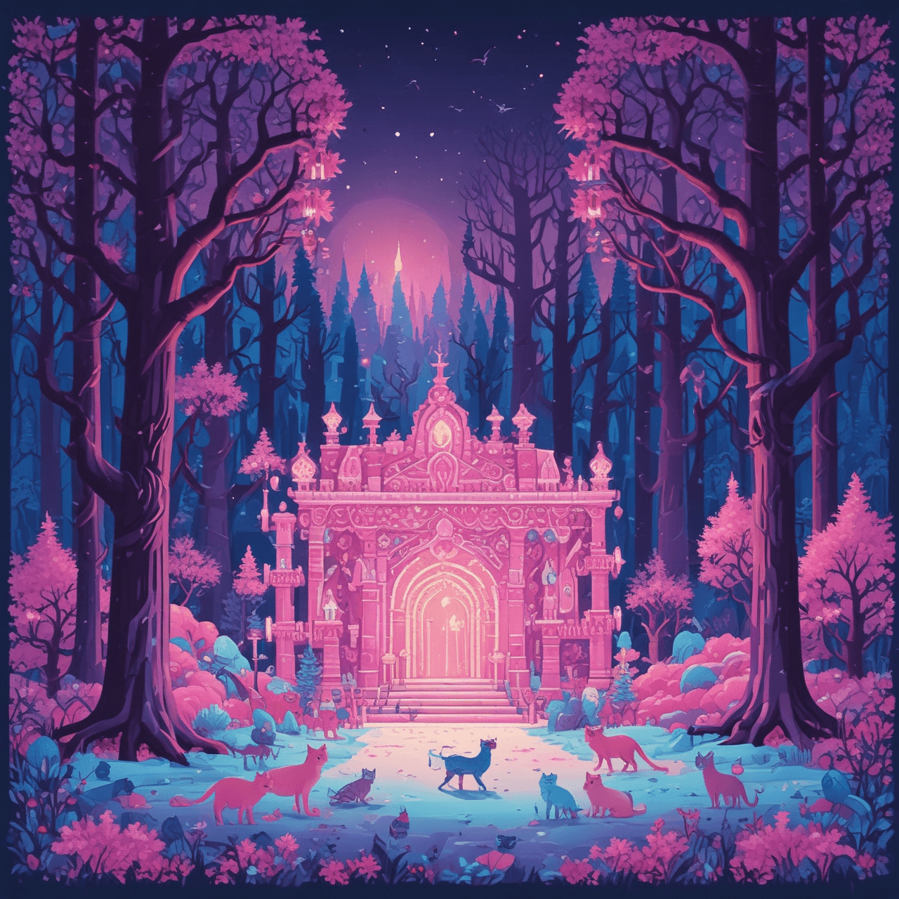 Hanukkah Feline Forest Run game banner