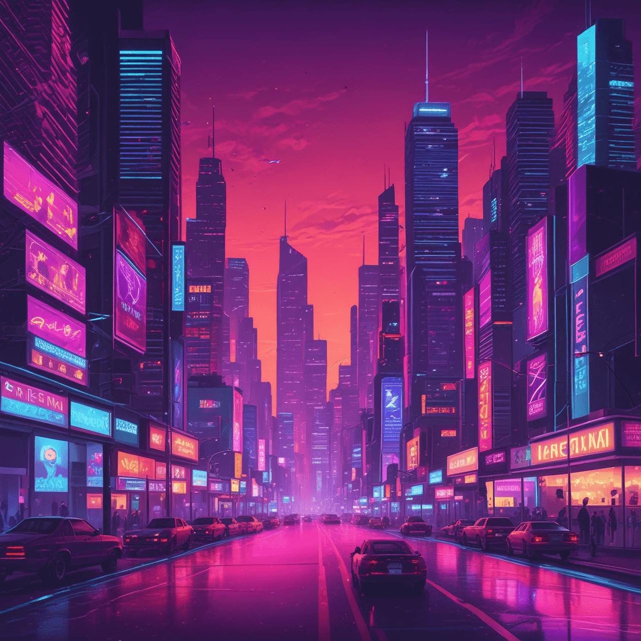 Perfect Past Neon Run game banner