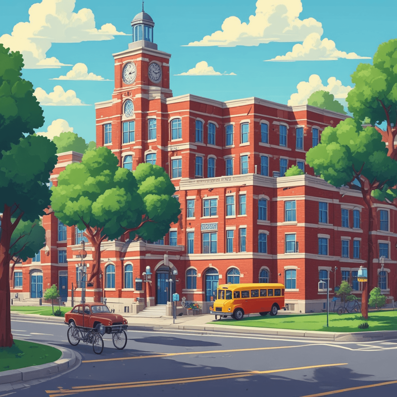 School Life Run game banner
