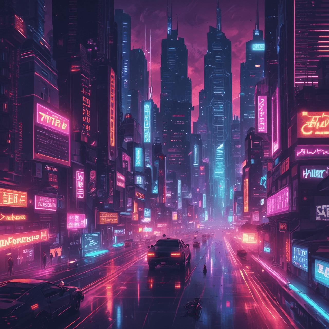 Neon Cyber Area Racer game banner