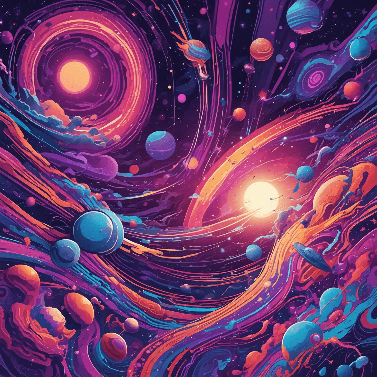 Galactic Quest: Cosmic Runner game banner