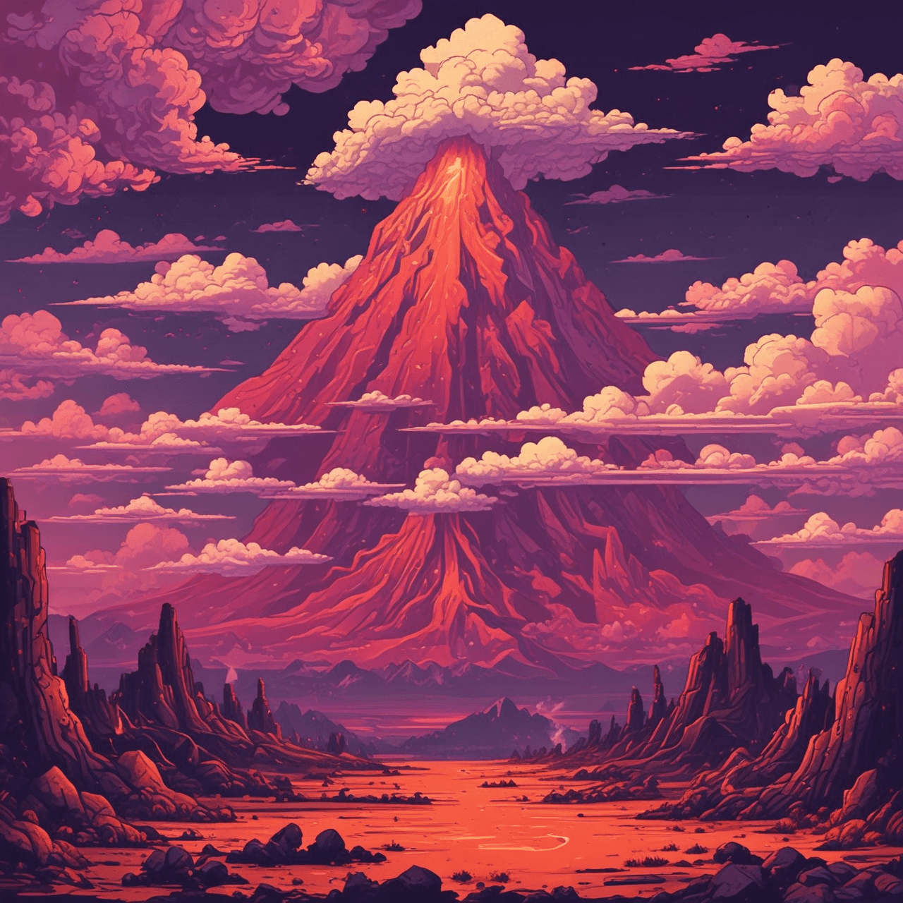 Volcano Ascent Quiz game banner
