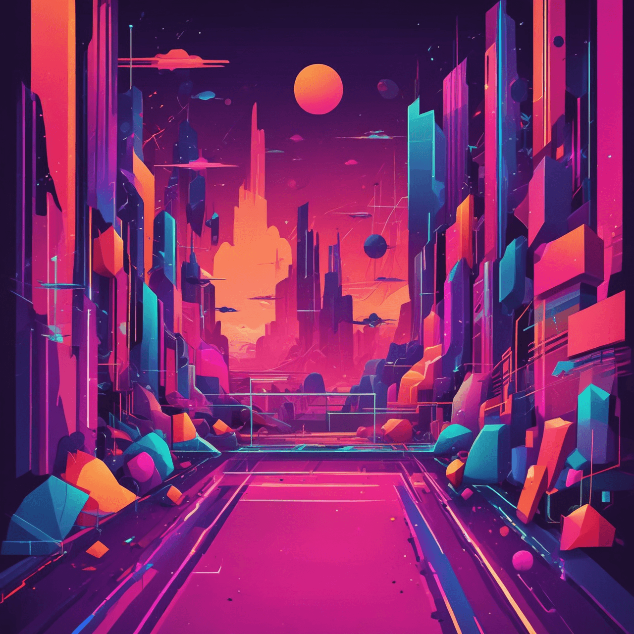 Jetpack Geometry Adventure game banner