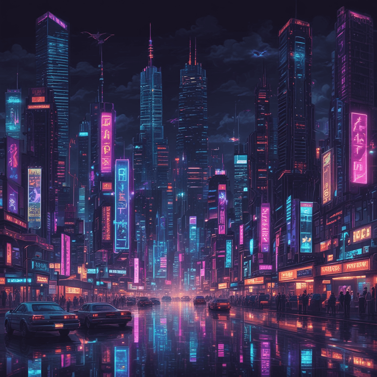 Cyberpunk Market Crash game banner