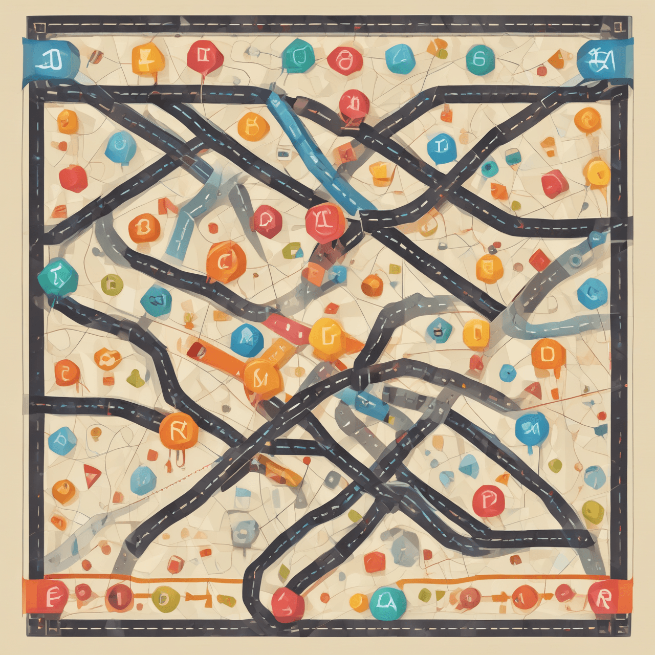 Geometría Coordenada: Carrera de Puntos game banner