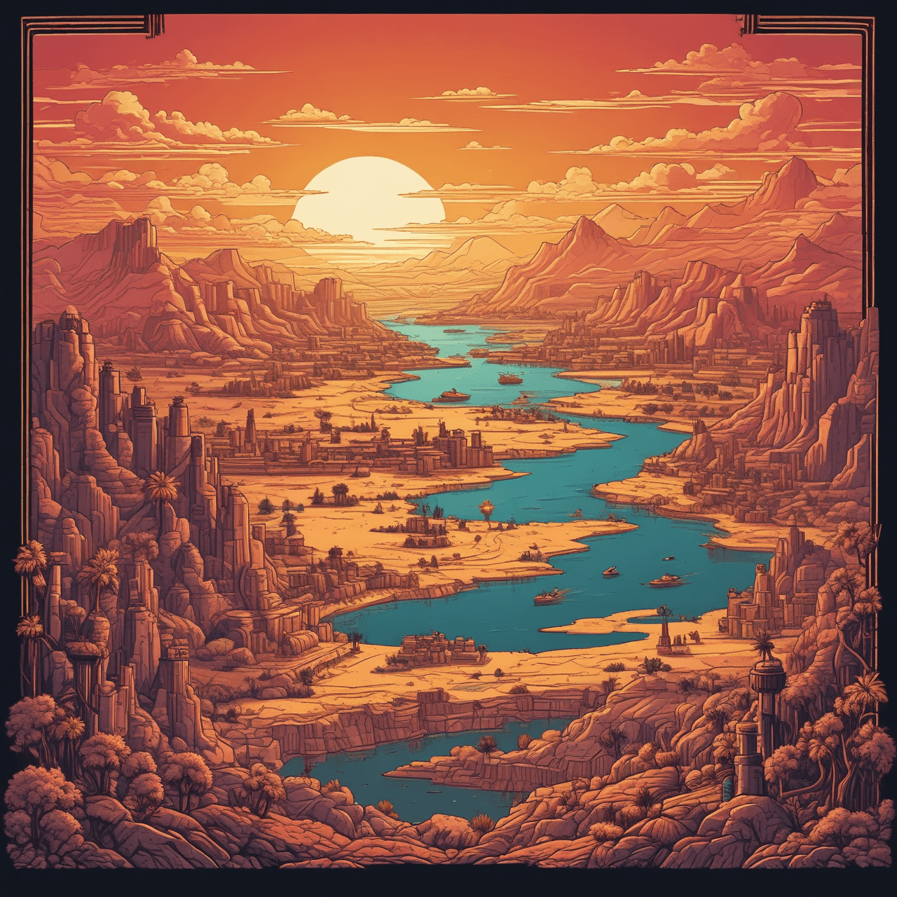 Ancient River Run game banner