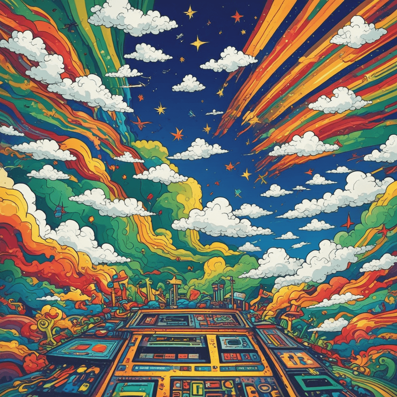 Reggae Rhythm Cloud Bridge game banner