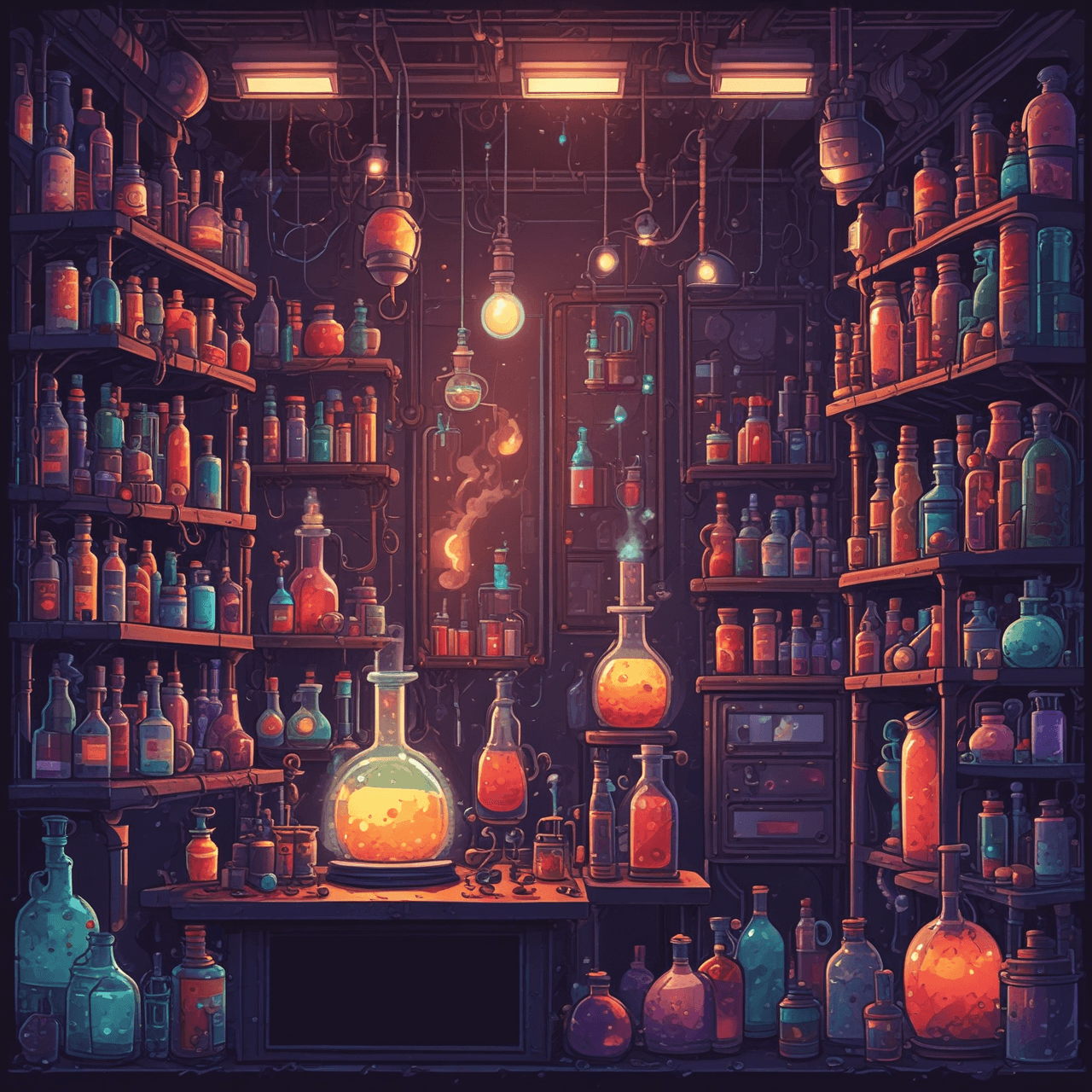 Chemical Reactions Run game banner